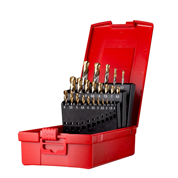 Dormer HSS Stub Drill Set - Tin Coated - Metric A022 - Precision Engineering Tools EW Equipment Dormer Pramet,