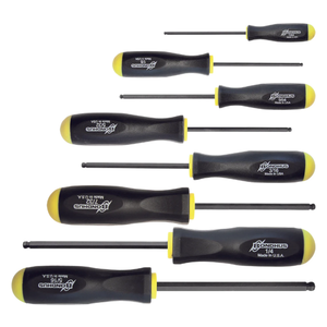 BONDHUS Imperial Standard Ballend Screwdriver 8pcs Set (7/64" - 5/16") BSX8 - BON10633