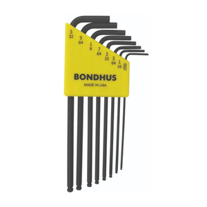 BONDHUS BLX8 BallEnd Hex Key 8pcs Imperial Set (0.050" - 5/32") - BON10932