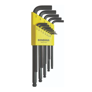 BONDHUS BLX13 BallEnd Hex Key 13pcs Imperial Set (0.050" - 3/8") - BON10937