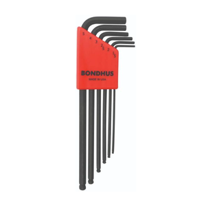 BONDHUS BLX6M BallEnd Hex Key 6pcs Metric Set (1.5mm-5mm) - BON10946