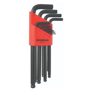 BONDHUS BLX10M BallEnd Hex Key 10pcs Metric Set (1.5mm-10mm) - BON10990