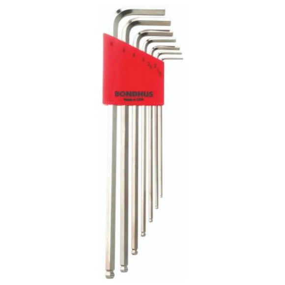 BONDHUS BLX7MB BriteGuard BallEnd Hex Key 7pcs Metric Set (1.5mm-6mm) - BON17092