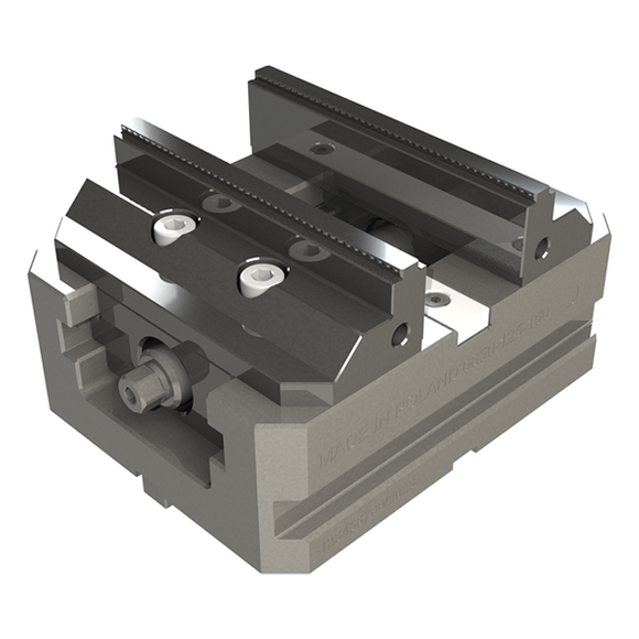 Bison Self Centring 5-Axis Precision Vice 80mm x 105mm (Solid Jaws) - 6650 Series