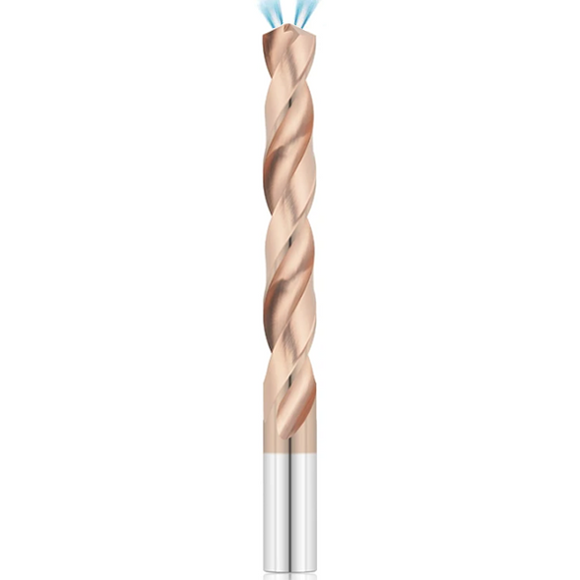 3.0mm Through Coolant Carbide Drill TiXco Coated - 5xD