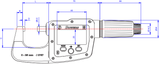 0-25mm DigiMic - Digital External Micrometer - Bowers Group - Precision Engineering Tools EW Equipment Bowers Group,