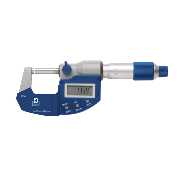 50-75mm Digital External Micrometer 201 Series - Moore & Wright - Precision Engineering Tools EW Equipment Moore & Wright,