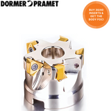 Dormer Special Offer - 63mm 90° Indexable Shoulder Mill 6 Teeth - Including 40x TNGX 16 Double Sided Inserts