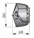 Dormer - 19mm High-performance replaceable drill head HYDRA-P (R95019.0) - Clearance