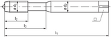 MJ 6 x 1 - Emuge Spiral Flute 4HX Tolerance NI HSSE-PM Tap TICN Coated