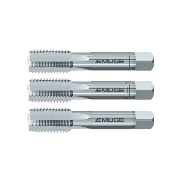 M 2 x 0.4 - Emuge 6HX Tolerance HSSE Serial Hand Tap Set - For Hard Materials