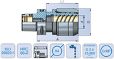 Capto EPS 80 - EKS 20mm Precision Milling Chuck EPS (ISO 26623-1) - 100mm Gauge - Eroglu