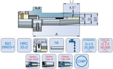 Capto EPS 32 - 8mm Heat Shrink Chuck EPS (ISO 26623-1) - 65mm Gauge - Eroglu