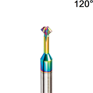 6mm 120° Front and Back Deburring Chamfer Mill - Solid Carbide DLC Coated