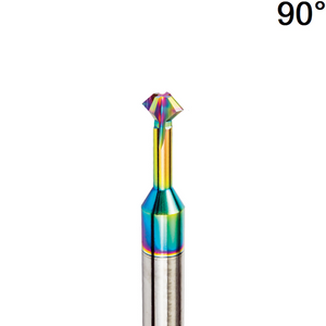 3mm 90° Front and Back Deburring Chamfer Mill - Solid Carbide DLC Coated