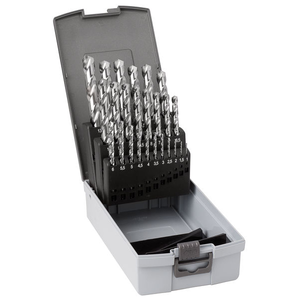 1.0-5.9mm 50 Piece HSCO/DIN338 Uncoated Drill Set In Increments of 0.1mm - Guhring 18