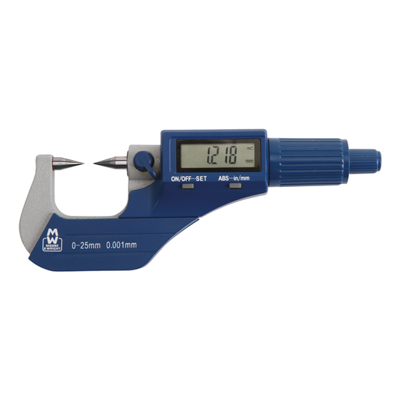 75-100mm Workshop Digital Point (30°) Micrometer MW270 - Moore & Wright - Precision Engineering Tools EW Equipment Moore & Wright,