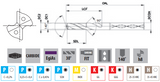 4.2mm Step Drill for Tapping M5x0.8 2 Flute Solid Carbide with Internal Coolant EgiAs Coated for General Use - OSG