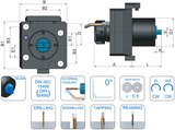 VDI 60 Axial Driven Tooling ER32 Collet Chuck to Suit Okuma LB Coupling - 80mm Gauge - Eroglu