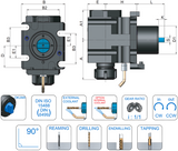 VDI 60 Radial Driven Tooling ER32 Collet Chuck to Suit Okuma LB Coupling - 80mm Gauge - Eroglu