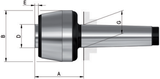 ROHM - MT4 Revolving (Tailstock) Centre for Interchangeable Centre Inserts 061038 - Clearance