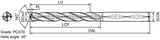 8.5mm Through Coolant Solid Carbide 3xD Drill Sumitomo - Clearance