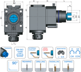 VDI 60 Radial Driven Tooling ER32 Collet Chuck to Suit Takisawa EX Coupling - 111.5mm Gauge - Eroglu