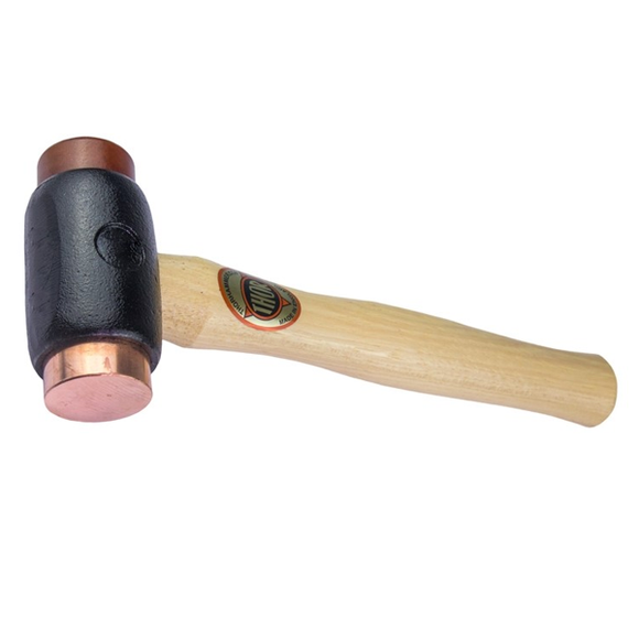 03-210 Size 1 Copper/Hide Hammer - Thor Hammer