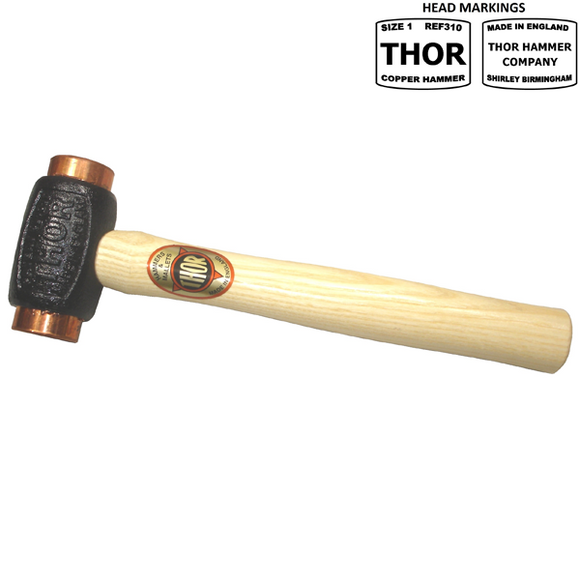 04-310BH Size 1 Copper Hammer (Branded Head) - Thor Hammer