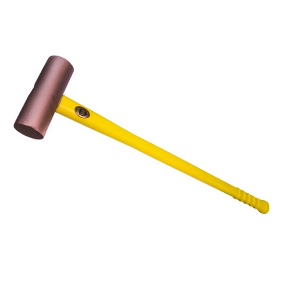 24-5715FG36 Round Solid Copper Mallet (70mm Head Diameter x 197mm Head Length) - Thor Hammer