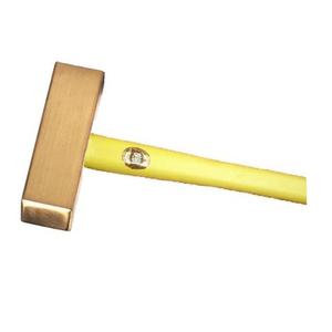 27-46000FG Square Solid Brass Mallet Fiberglass Handle (63mm Square Face x 172mm Head Length) - Thor Hammer