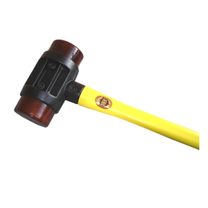 34-RH400FG Size 9FG Hide Split Head Hammer Fiberglass Handle (90mm Face Diameter) - Thor Hammer