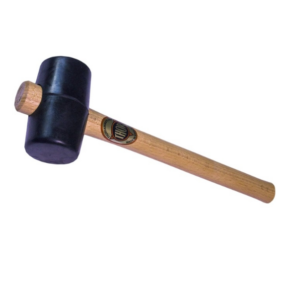 61-952 Black Rubber Mallet (54mm Max Head Diameter) - Thor Hammer