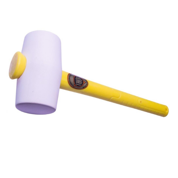 61-957WFG White Rubber Mallet Fiberglass Handle (90mm Max Head Diameter) - Thor Hammer