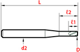 0.515mm Micro Precision Carbide Straight Shank Reamer - Precision Engineering Tools EW Equipment Toolex,