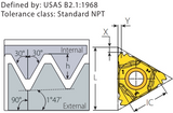 3IR11.5NPTVTX Internal NPT RH Threading Insert VTX Grade - Vargus