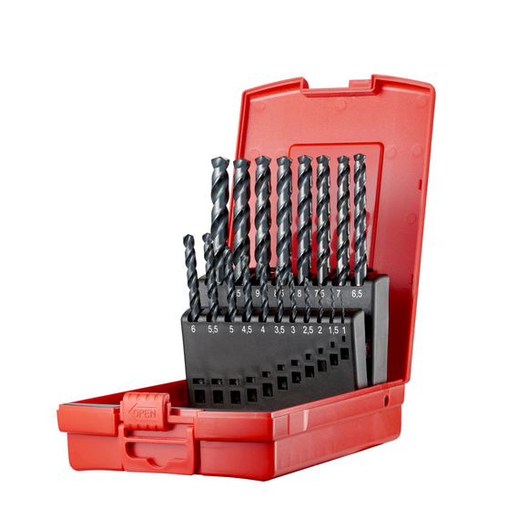 Dormer HSS Jobber Drill Set For Stainless - Metric A108 (1.0mm - 10.0mm x 0.5mm) A188201