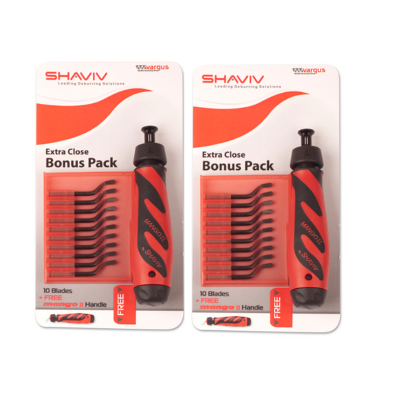 Vargus SHAVIV MANGO II BONUS PACK 10 E100+HANDLE Special Offer 2 for £20 (12 days of Christmas)