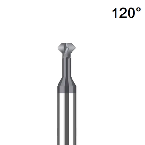 2mm 120° Front and Back Deburring Chamfer Mill - Solid Carbide CrAlTiSIN Coated