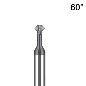 8mm 60° Front and Back Deburring Chamfer Mill - Solid Carbide CrAlTiSIN Coated