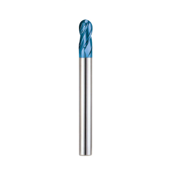 20.0mm x 10.0r 4 Flute Ball Nose Centre Matched End Mill - Europa Tool Pulsar Blue HRc70 1019502000 - Precision Engineering Tools EW Equipment