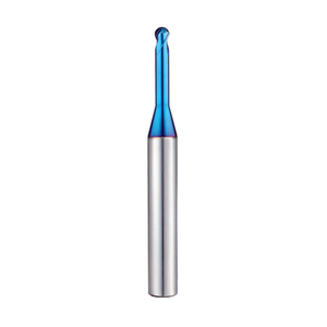 0.5mm x 0.25r (2.0mm Reach) 2 Flute Ball Nose Rib Processing End Mill - Europa Tool Pulsar Blue HRc70 1093500050 - Precision Engineering Tools EW Equipment