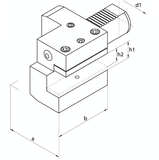 VDI Static Tooling C1 Axial Holders, Right Hand- VDI40 C1 - 25 x 85 - Precision Engineering Tools EW Equipment