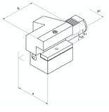 VDI Static Tooling C3 Axial Overhead Holders, Right Hand VDI50 C3 32 x 100 - Precision Engineering Tools EW Equipment