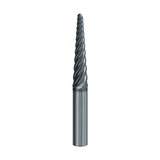 4° Taper / R2 x 87 - 6 Flute Solid Carbide Tapered Ball Nose Long End Mill Turbine - Emuge Franken - Precision Engineering Tools EW Equipment Emuge,