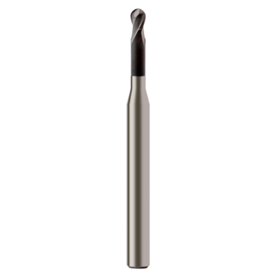 0.3mm 2 Flute Miniature Ball Nose Ext Neck Slot Drill - Europa Tool Graphex - Precision Engineering Tools EW Equipment