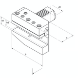 VDI Static Tooling B5 B5 Radial Holders, Right Hand Hand, Long VDI60 B5 - 32 x 60 - Precision Engineering Tools EW Equipment