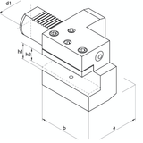 VDI Static Tooling C2 Axial Holders, Left Hand- VDI40 C2 - 25 x 85 - Precision Engineering Tools EW Equipment