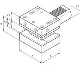 VDI Static Tooling D2 Multiple Square Seat Holders VDI40 D2 - 25 x 72 - Precision Engineering Tools EW Equipment