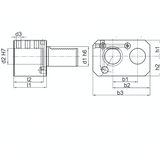 VDI Static Tooling  E7 Double Boring Bar Holder, Right Hand VDI20 E7 - 16mm - Precision Engineering Tools EW Equipment